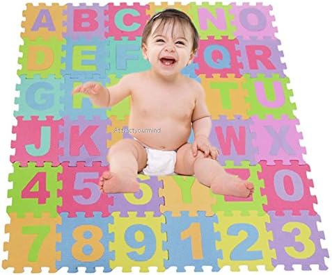 Yanjing Alphabet Numbers Soft Foam Playing Puzzle Mats Children Kids Playing Mat
