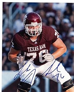 Luke Joeckel Texas A & M/ Jaguars Signed Autographed 8x10 Photo