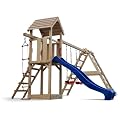 Spielturm Kletterturm mit Rutsche 2 Schaukeln + komplettem Zubeh�r