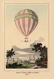 Ascent of James Sadler at Oxford 1810 12x18 Giclee on canvas