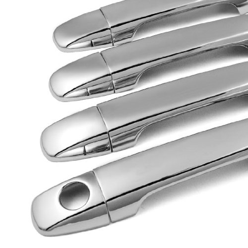 High Quality Stick On Chrome Door handle cover trim set W/O Passenger Side Keyhole for 2011-2012 Toyota Sienna (W/O Smart Access) thumbnail images Image of High Quality Stick On Chrome Door handle cover trim set W/O Passenger Side Keyhole for 2011-2012 Toyota Sienna (W/O Smart Access)