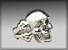 Silver Star Skull Ring