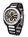 Police 'Trooper' Gent Black IP And Stainless Steel Bracelet Watch With Black Dial