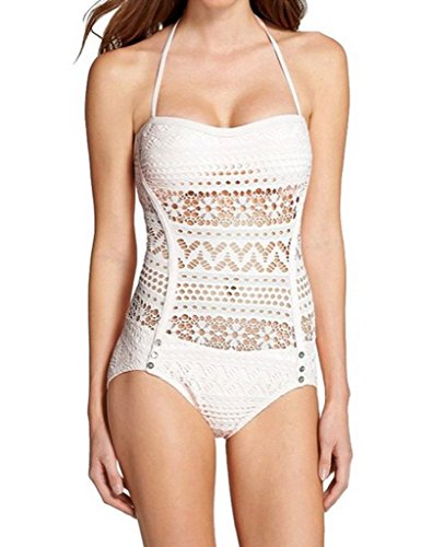 Women Sexy Strappy One Piece Swimsuit Swimwear Bathing Monokini Push Up Padded Bikini