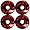 Spitfire Black Bighead Color Series 54mm High Performance Skateboard Wheel (Set of 4)