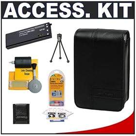 Casio Exilim EX-CASE-80 Leather Case (Black) + Spare NP-50 Battery + Accessory Kit for... by Casio