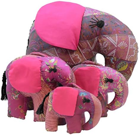Pink Jumbo Patchwork Elephant
