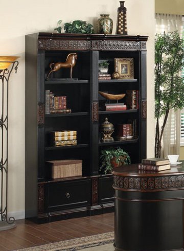 Nicholas Bookcase in Two Tone Finish by Coaster Furniture