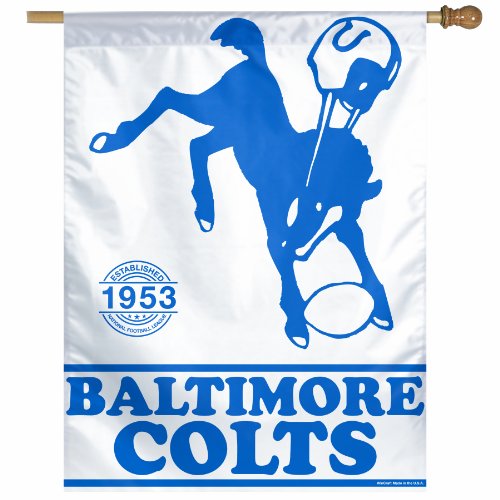 NFL Baltimore Colts 27-by-37 Inch Vertical Flag