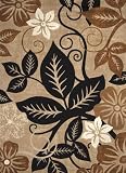 Home Dynamix Fresco HD1435-150 Polypropylene 7-Feet 8-Inch by 10-Feet 4-Inch Area Rug, Beige