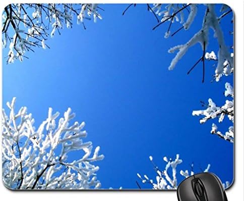 blue winter sky Mouse Pad, Mousepad (Winter Mouse Pad)