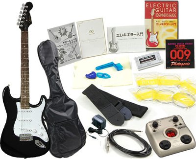 Mavis / MST-200 HBK/R マルチエフェクター ZOOM G1N付き16点セット 初心者向けエレキギター入門セット【送料無料】