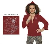 St. Louis Cardinals Women's Full Zip Ruffled Hoody - by Alyssa Milano
