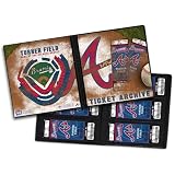Atlanta Braves Ticket Album, Holds 96 Tickets