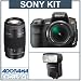 Sony Alpha DSLR-A200 SLR Digital Camera with Sony 18-70mm, 75-300mm Zoom Lens, 10.2 Megapixels, 2.7