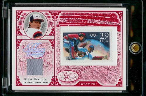 2004 Leaf Century Collection Steve Carlton Jersey/Stamp 3/92 Chicago White Sox Baseball Card - Mint Condition - Shipped In Protective Display Case!