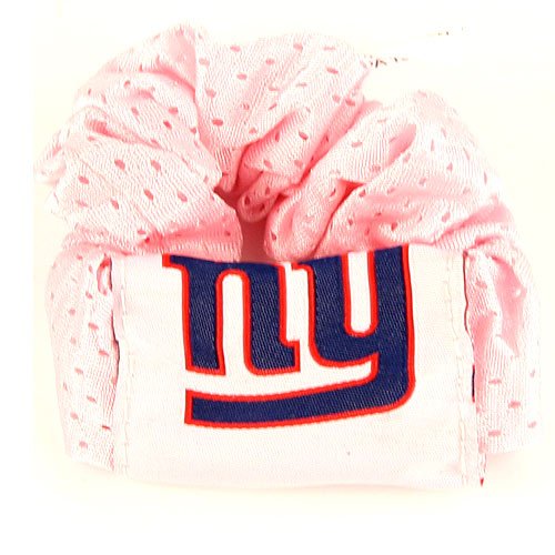 New York Giants Pink Hair Scrunchie - Hair Twist - Ponytail Holder