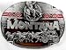 Montana State 3-D Enamel Pewter Belt Buckle