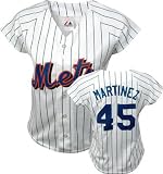 Pedro Martinez Majestic Replica New York Mets Women's Jersey