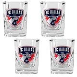 Dallas Fc Dallas 4-Piece Square Shot Glass Set  (Primary Team Logo)