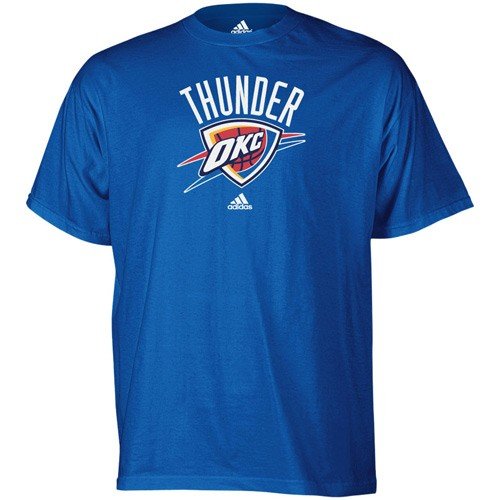 NBA Men's Oklahoma City Thunder Short Sleeve T- Shirt (Strong Blue, Medium)