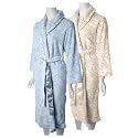 Anne Lewin Cozy Fleece Shawl Collar Wrap Robe