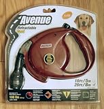 Hagen Avenue Retractable Corded Leash 100 Lb. Red