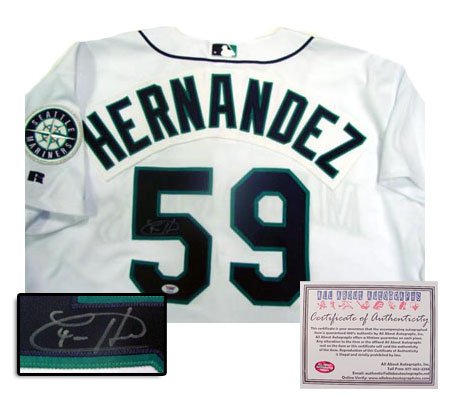 Felix Hernandez Autographed Authentic Seattle Mariners Home Jersey