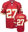Larry Johnson Jersey: Reebok Red Replica #27 Kansas City Chiefs Jersey