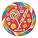 Creative Converting Sugar Buzz Round Dinner Plates, 8 Count