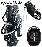 IMAGE OF TaylorMade Pure-Lite 2.0 Stand Bag (Black/Black/White)