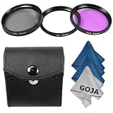 Filter Kit for SONY Alpha NEX-3 NEX-5 NEX-7 - Includes: Filter Kit (UV, Polarizing, Fluorescent) + 3 Premium Goja Microfiber Cleaning Cloth