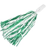 Green & White Team Shine Pompom