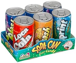 Kidsmania Soda Can Fizzy Candy, 1.47-Ounce Cans (Pack of 12)
