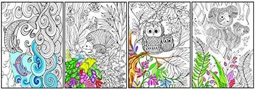 Joy of Coloring Animals Mother &amp; Child Poster (4 Set), 11" x 17"
