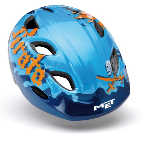 MET Kinder Helm Genio, blau-pirat, 52-57cm Preisvergleich