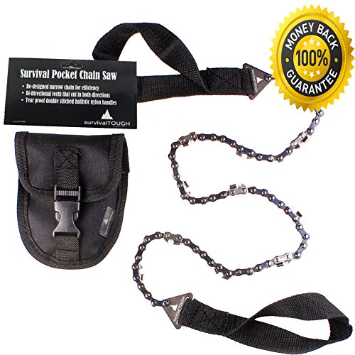 survivalTOUGH- 36-Inch Survival Pocket Chain Saw with Pouch (36 Inch)