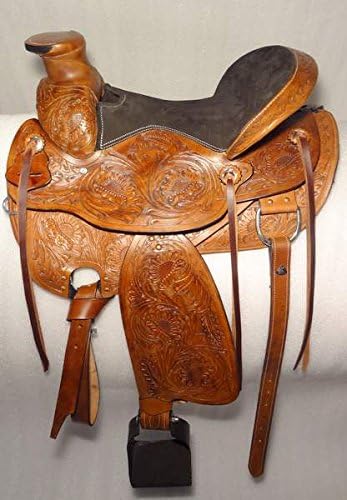 Wade Roping Roper Western saddle made of quality leather (16")