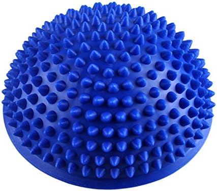 2 Pcs High Density Yoga Pilates Half Ball Durian Ball Massage Mat for Kids and Athletics Balance Pod Set
