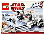 Lego Year 2010 Star Wars Movie Series “The Empire Strikes Back” Set # 8084 – SNOWTROOPER Battle Pack with Battle Station, Imperial Speeder Bike, 2 Snowtroopers, 1 Imperial Officer and 1 AT-AT Driver with New Helmet Minifigures