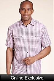 2 Longer Blue Harbour Mini Check Shirt