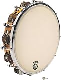 Latin Percussion CP391 10 Tambourine Tunable Wood Double