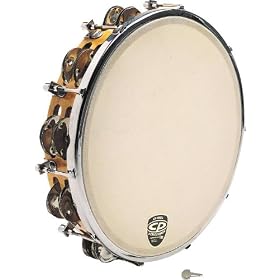 Latin Percussion CP391 10 Tambourine Tunable Wood Double