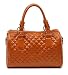 Scarleton Quilted Patent Faux Leather Satchel H1064 Scarleton Quilted Patent Faux Leather Satchel H1064
