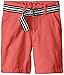 Nautica Boys' Classic Belted Flat Front Short