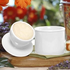 Butter Bell Crock in White by The Storage Store