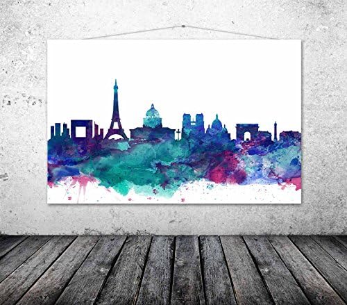 Paris Art Print, Poster of Paris, Eiffel Tower, Paris Cityscape