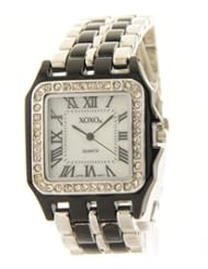 Xoxo Womens Rhinestone Accented Two-Tone Bracelet Watch Xo5237