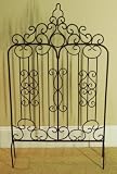 Old World Wrought Iron Scroll Garden Trellis Panel