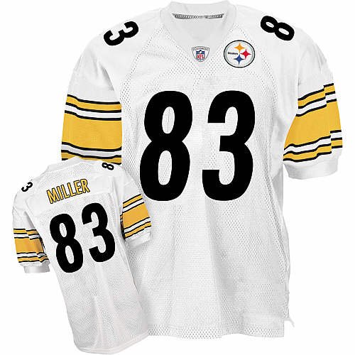 Pittsburgh Steelers 83 Heath Miller White NFL Jerseys Authentic Football Jersey Size 48-56 (Please Select the Size When You Order, Can Do Drop Shipping)